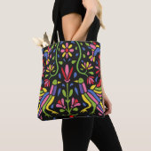 Floral Mexicaanse Design Tote Bag (Dichtbij)