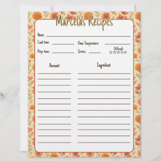 Floral Mexicaanse Receptiepagina's voor Multomap