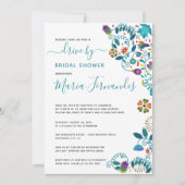 Floral Mexicaanse stijl rijden per Vrijgezellenfee Kaart (Voorkant)