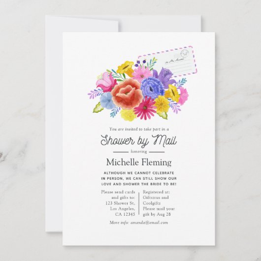 Floral Mexican Fiesta Vrijgezellenfeest per post Kaart (Voorkant)