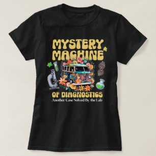 Floral Microbiology Medical Humor Science Lab Tech T-shirt
