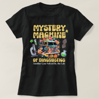 Floral Microbiology Medical Humor Science Lab Tech T-shirt