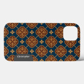 Floral middeleeuws tegel patroon CC0910 Augustus P Case-Mate iPhone Case (Achterkant (horizontaal))