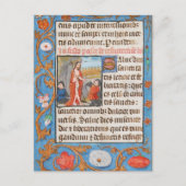 Floral middeleeuwse Christelijke opstanding Pasen Feestdagenkaart (Voorkant)