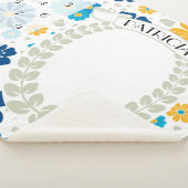 Floral Milestone Afbeelding Prop Sherpa Deken (3/4)