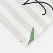 Floral Milestone Baby Blanket Fleece Deken (Hoek)