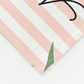 Floral Milestone Baby Blanket Fleece Deken (Hoek)