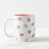 Floral Mini Rozen Tweekleurige Koffiemok (Links)