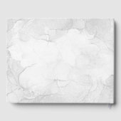 Floral minimal groene Elegant Wedding Waterverf Gastenboek (Achterkant)