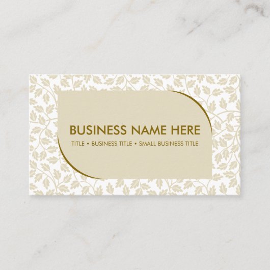 Floral Minimal Visitekaartje (Voorkant)