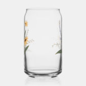 Floral minimalist blikvorm glas (Links)