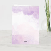 Floral Minimalist Happy Birthday Gevouwen Groet Kaart (Achterkant)