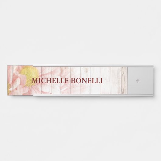 Floral Minimalist Plain Modern Deurbordje (Voorkant)