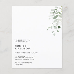 Floral minimalist Weddenschap