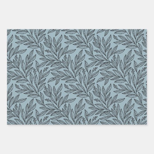 Floral minimalistisch cadeaupapier (Voorkant 2)