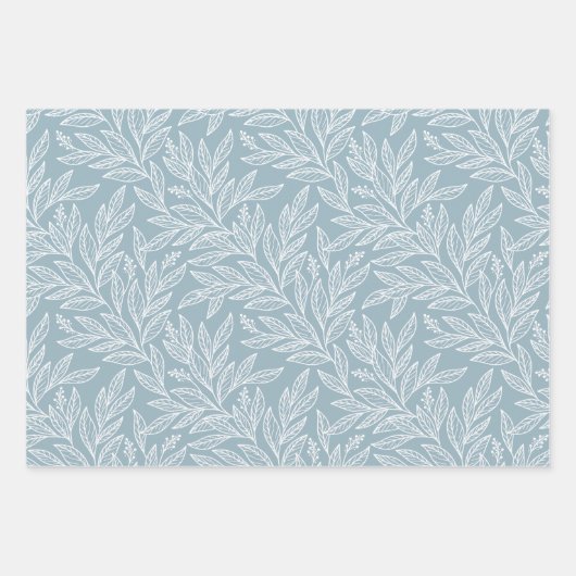 Floral minimalistisch cadeaupapier (Voorkant)