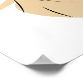 Floral-minimalistisch poster (Hoek)