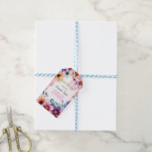 Floral minimalistische kalligrafie Vrijgezellenfee Cadeaulabel (Met Touw)