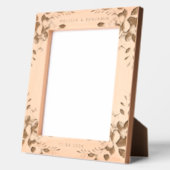 Floral minimalistische trouwfoto gegraveerde lijstjes (Links)