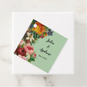 Floral Mint Bedankjes Labels (In situ)