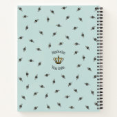 Floral Mint Beste Mama Ooit Queen Bee Notitieboek (Achterkant)