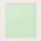 Floral Mint Groene Tafelnummers Kaart (Binnenkant ongevouwen)