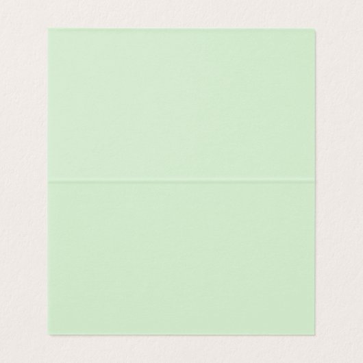 Floral Mint Groene Tafelnummers Kaart (Binnenkant ongevouwen)
