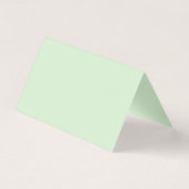 Floral Mint Groene Tafelnummers Kaart (Achterkant)