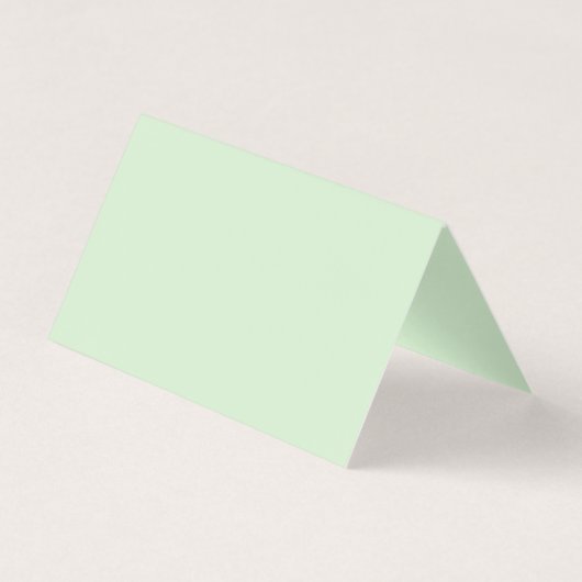 Floral Mint Groene Tafelnummers Kaart (Achterkant)