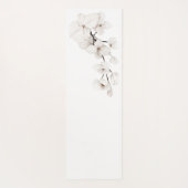 Floral Mint Groene Witte Orchideeën Naam Oefening Yogamat (Achterkant)