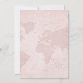 Floral Miss naar Mrs Travel Theme Vrijgezellenfees Kaart (Achterkant)