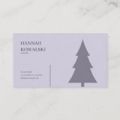 Floral Misty Mountain Waterfall Gold Frame Visitekaartje (Achterkant)