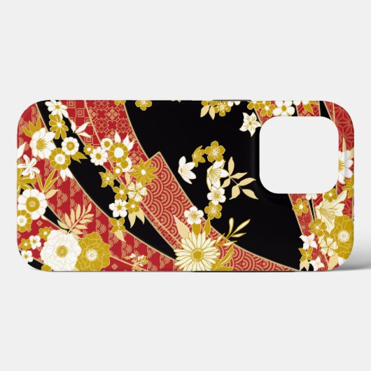 Floral Mix Kimono Pattern Case-Mate iPhone Case (Achterkant (horizontaal))