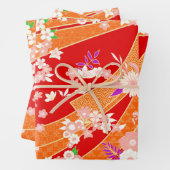 Floral Mix Kimono Pattern Inpakpapier Vel (In situ)