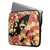 Floral Mix Kimono Pattern Laptop Sleeve (Voorkant Links)