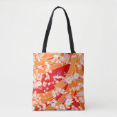 Floral Mix Kimono Pattern Spring Tote Bag (Voorkant)