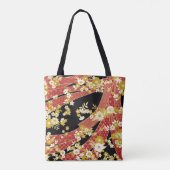 Floral Mix Kimono Pattern Tote Bag (Achterkant)
