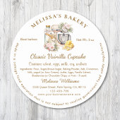 Floral Mixer Label Cottage Bakkerij Verpakking