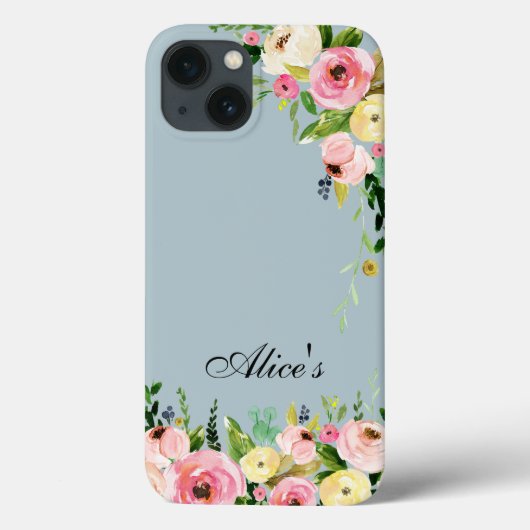Floral mobiele telefoon/iPid hoesje (Achterkant)