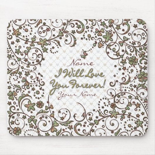 Floral Mode 11 Mousepad Muismat (Voorkant)