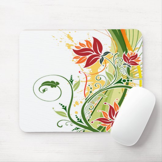 Floral Mode 1 Mousepad Muismat (Met muis)