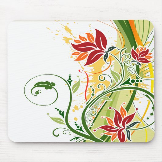 Floral Mode 1 Mousepad Muismat (Voorkant)