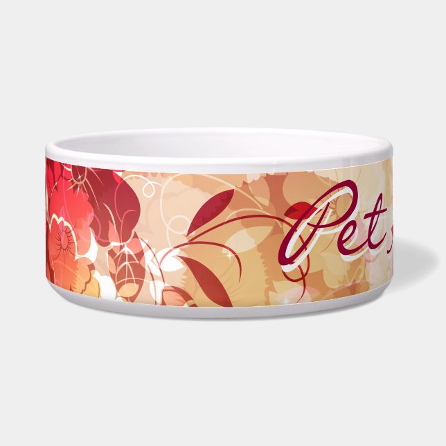 Floral Mode 6 Pet Bowl Voerbakje (Voorkant)