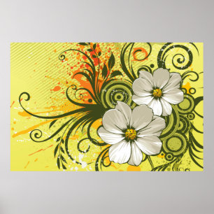 Floral Mode 9 Afdrukken Poster
