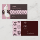 Floral  Mode Design Mannequin Consultant Visitekaartje (Voorkant / Achterkant)