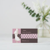 Floral  Mode Design Mannequin Consultant Visitekaartje (Staand voorkant)