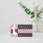 Floral  Mode Design Mannequin Consultant Visitekaartje (Staand voorkant)