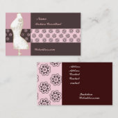 Floral  Mode Design Mannequin Consultant Visitekaartje (Voorkant / Achterkant)