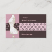 Floral  Mode Design Mannequin Consultant Visitekaartje (Voorkant)