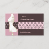 Floral  Mode Design Mannequin Consultant Visitekaartje (Voorkant)